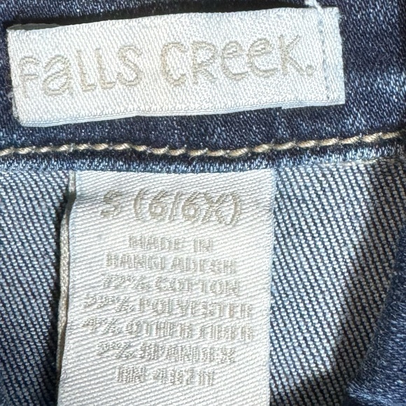 Girls Falls Creek Denim Jacket Size S 6/6X - Picture 2 of 3